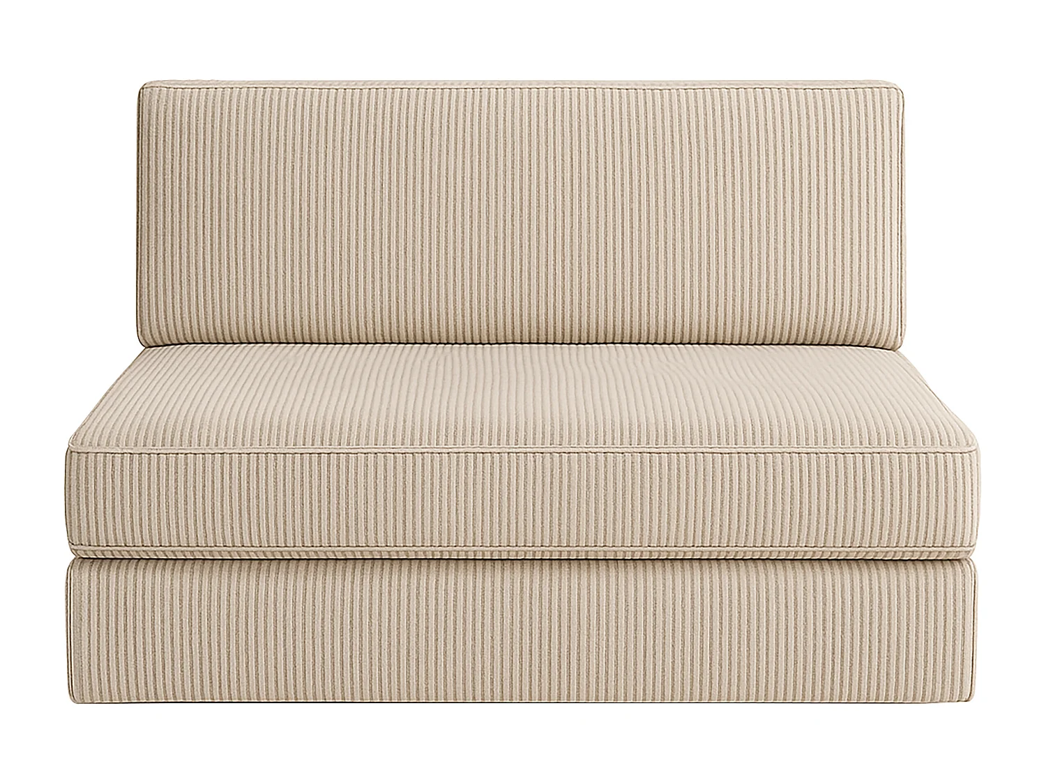 Canapé droit convertible PLIM 2 en 1 2 pl, déhoussable