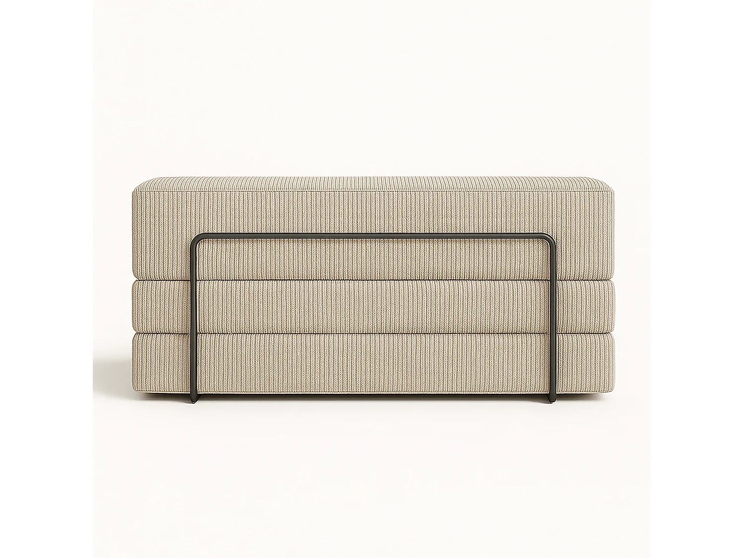 Canapé droit convertible PLIM 2 en 1 2 pl, déhoussable