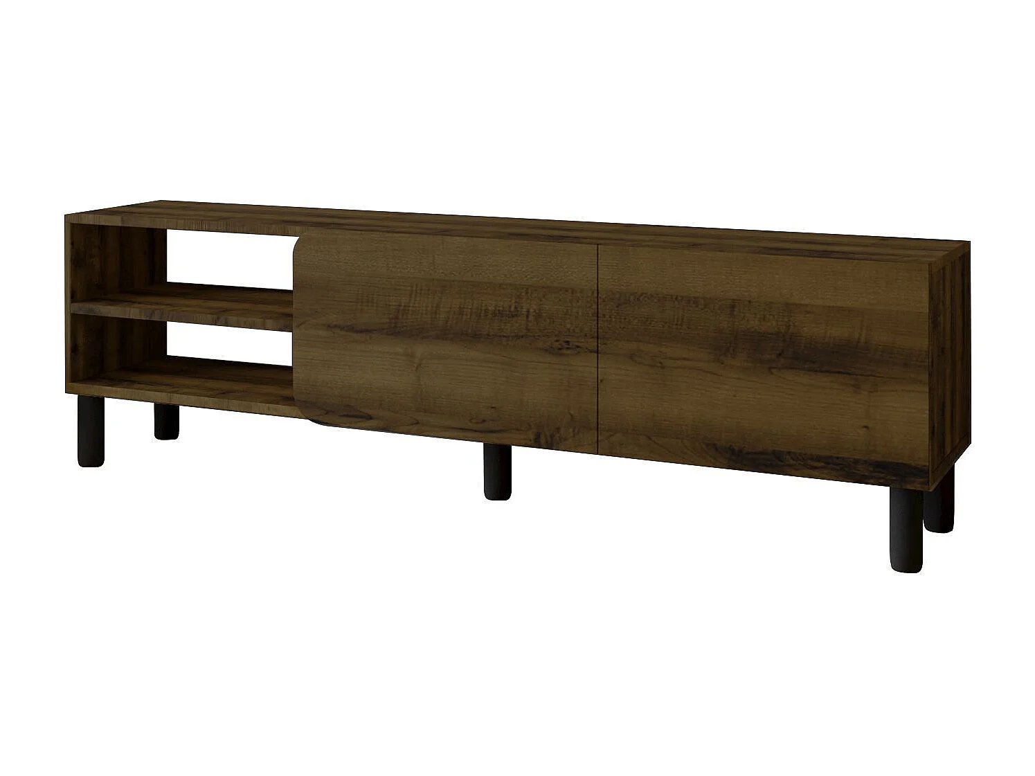 Moderne River Antique Walnut TV-standaard - 150 x 31,4 x 48,2 cm