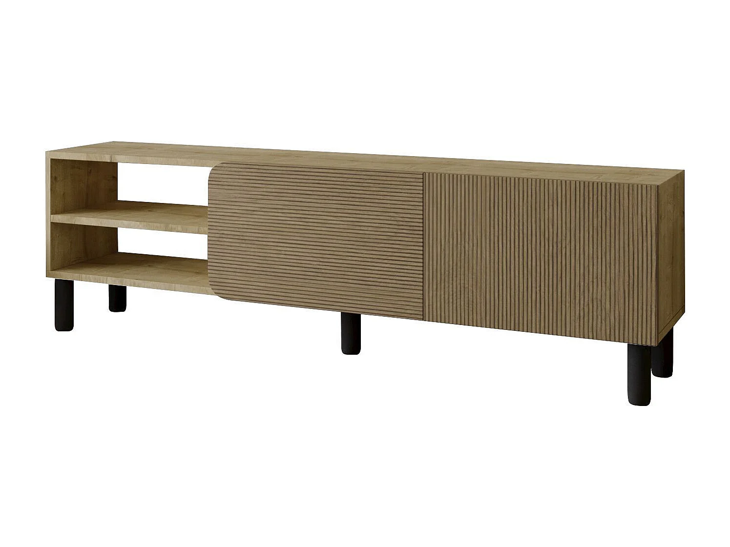 Meuble TV en bois "River" - 150 x 31 x 48 cm - Beige