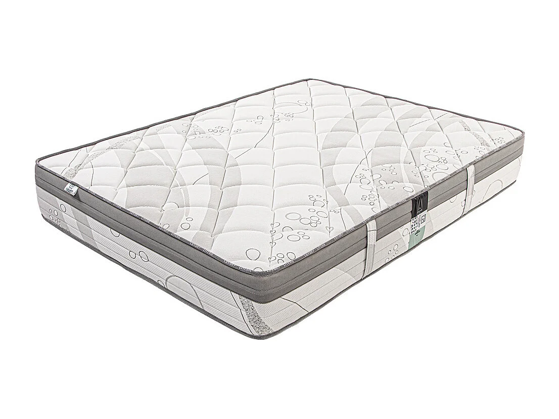 Matelas Relaxation, 27cm, Ressorts Ensachés, Mousse Haute Densité, ergonomique, Soutien Equilibré + oreiller(s)