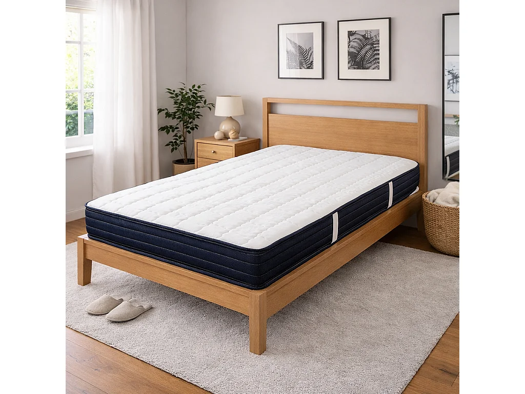 Matelas Gold, 20cm, mousse haute densité, haute adaptabilité, indépendance du couchage, ergonomique, réversible