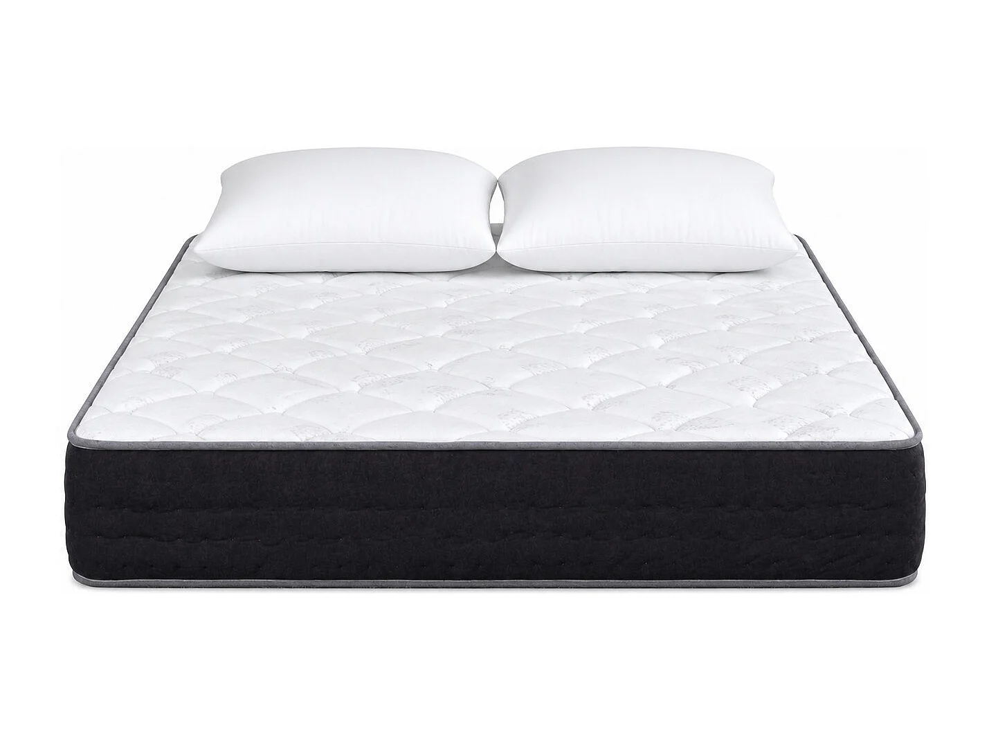 Matelas Sérénité, 27cm, Ressorts Ensachés, Mousse Haute Densité, ergonomique, Soutien très ferme + oreiller(s)
