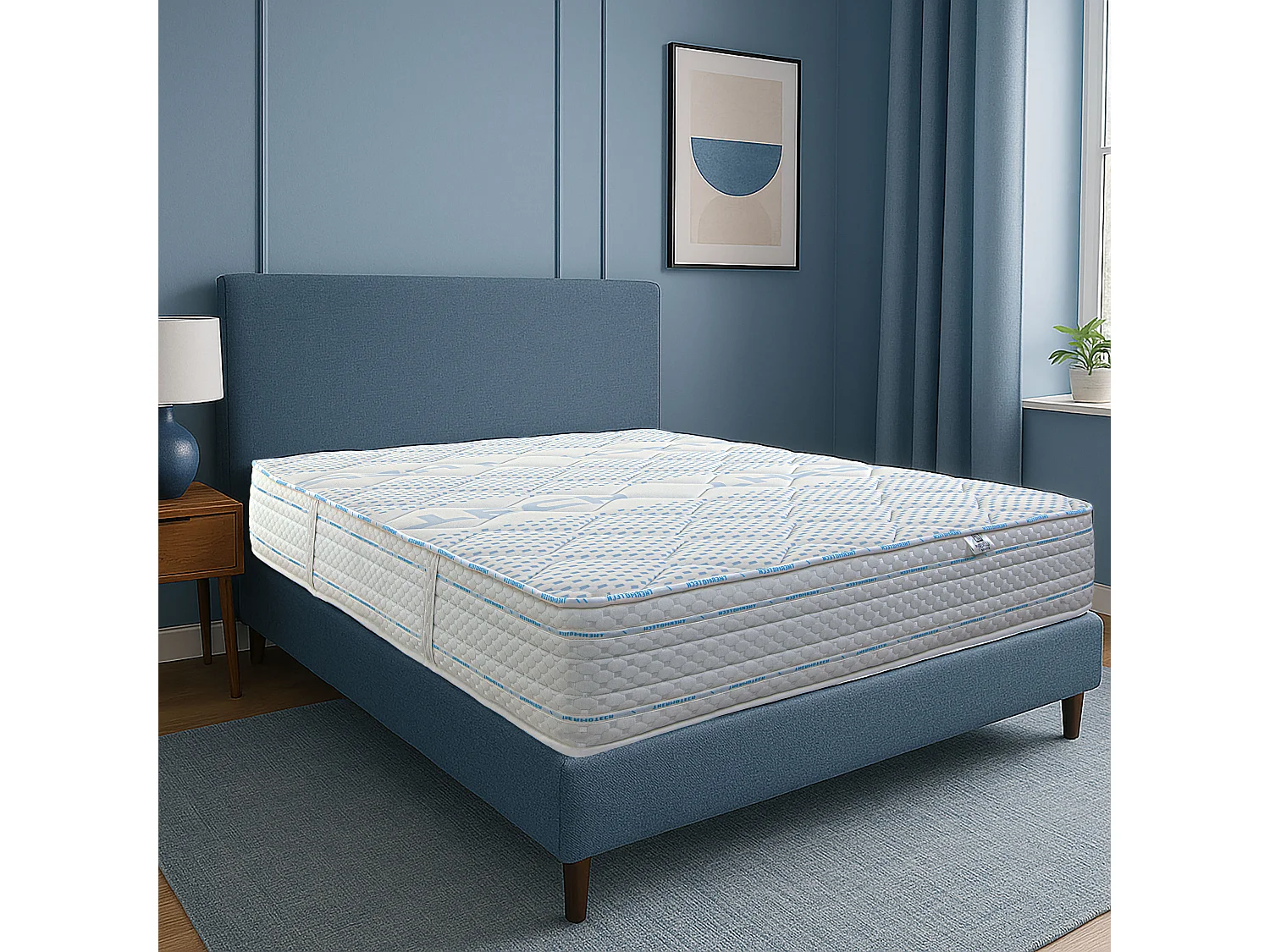 Matelas Royal Dream, 22cm, mousse haute densité, ferme, indépendance du couchage, réversible