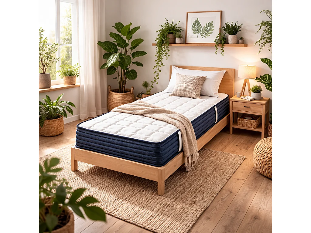 Matelas BestConfort, 20cm, mousse haute densité, indépendance du couchage, réversible