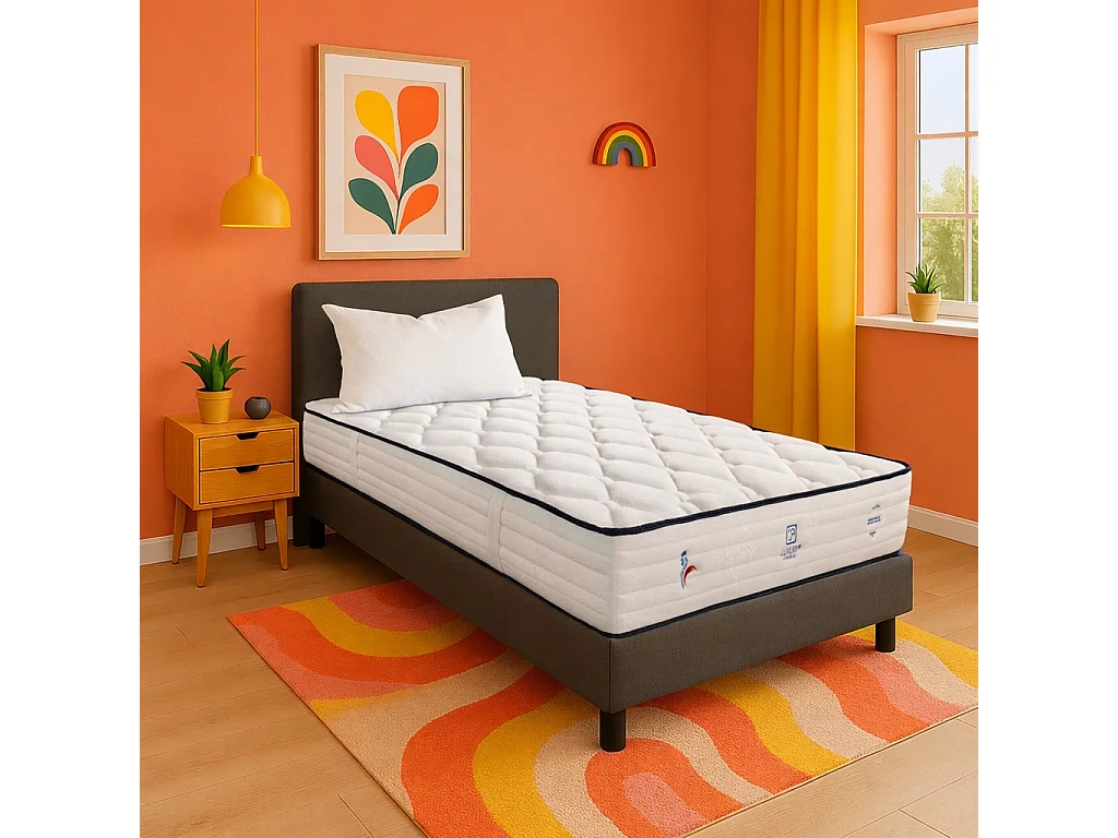 Matelas Patriote, 30cm, Ressorts Ensachés, Indépendance du Couchage, Soutien ferme + oreiller(s)
