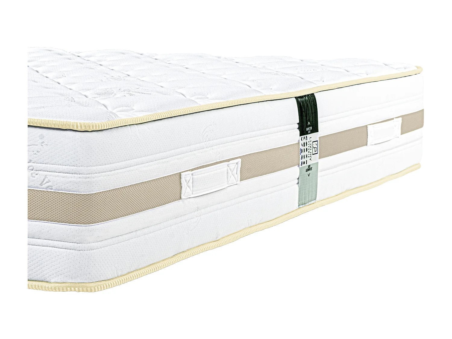 Matelas Rêverie Sable, 30cm, mousse haute densité, indépendance du couchage, réversible