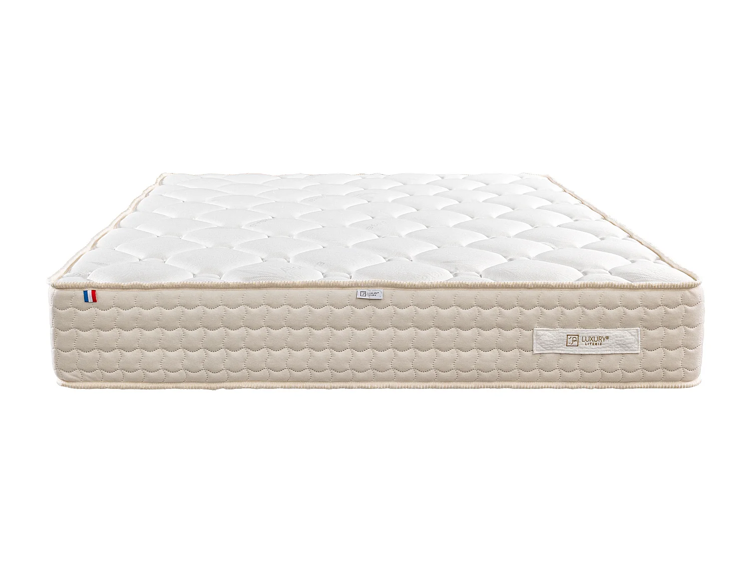 Ensemble matelas Sublime, 20 cm, mousse haute densité, ferme, réversible + sommier blanc ep 13cm