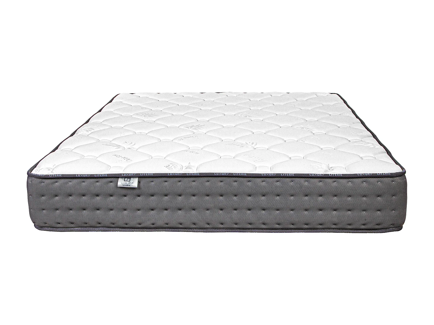 Ensemble matelas Zen, 20 cm, mousse haute densité, ferme, réversible + sommier blanc ep 13cm