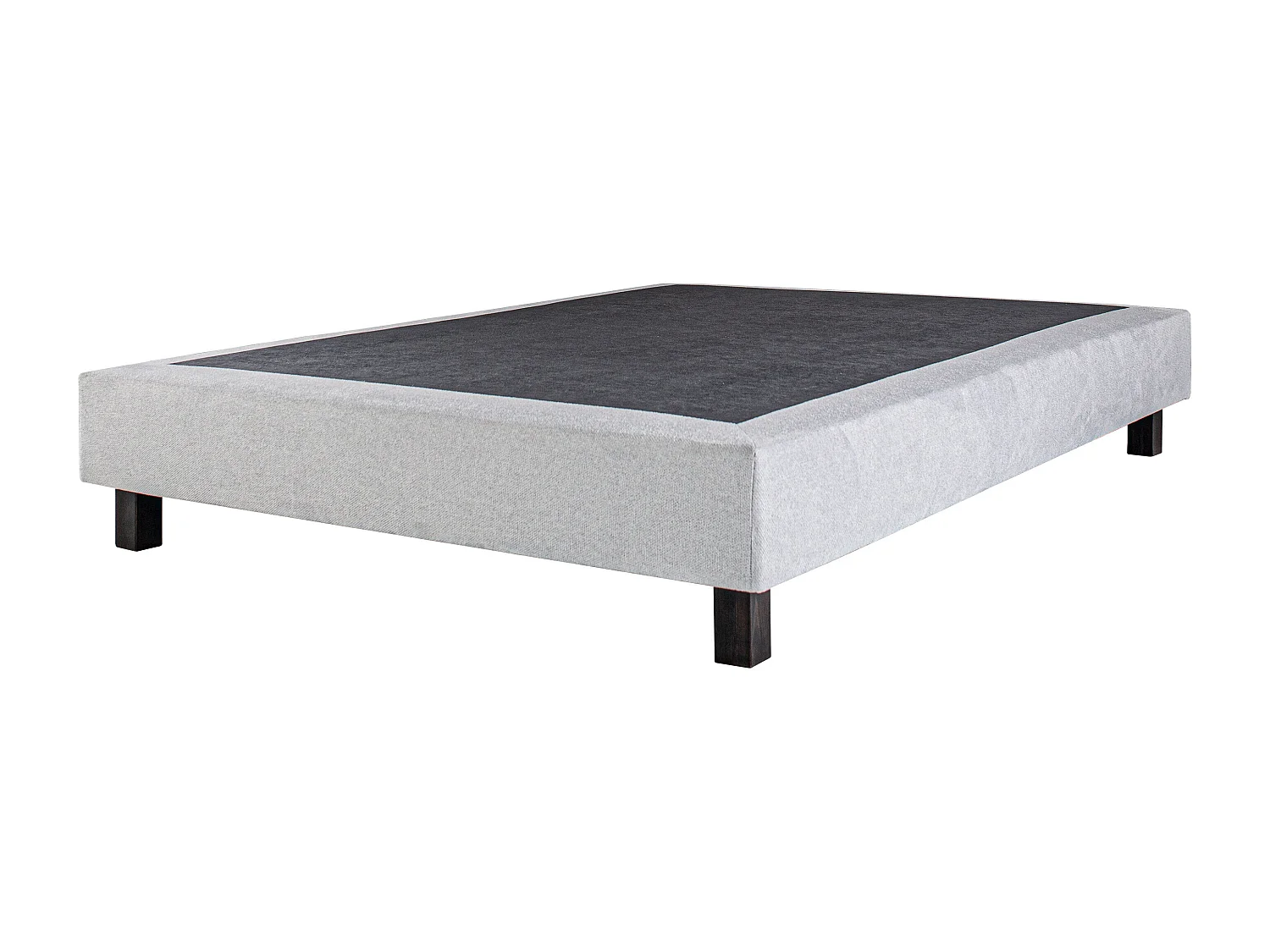 Ensemble matelas Relaxation, 27 cm, ressorts ensachés, Equilibré, réversible + sommier gris ep20cm