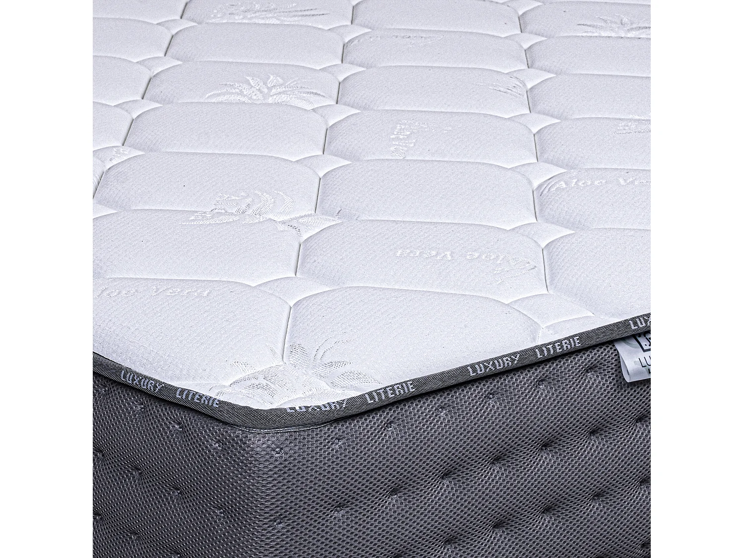 Ensemble matelas Zen, 20 cm, mousse haute densité, ferme, réversible + sommier blanc ep 13cm