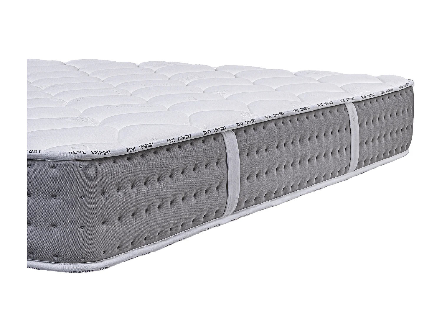 Matelas Sakina, 24cm, Ressorts Ensachés, Mousse Haute Densité, Indépendance de Couchage, Soutien ferme, réversible