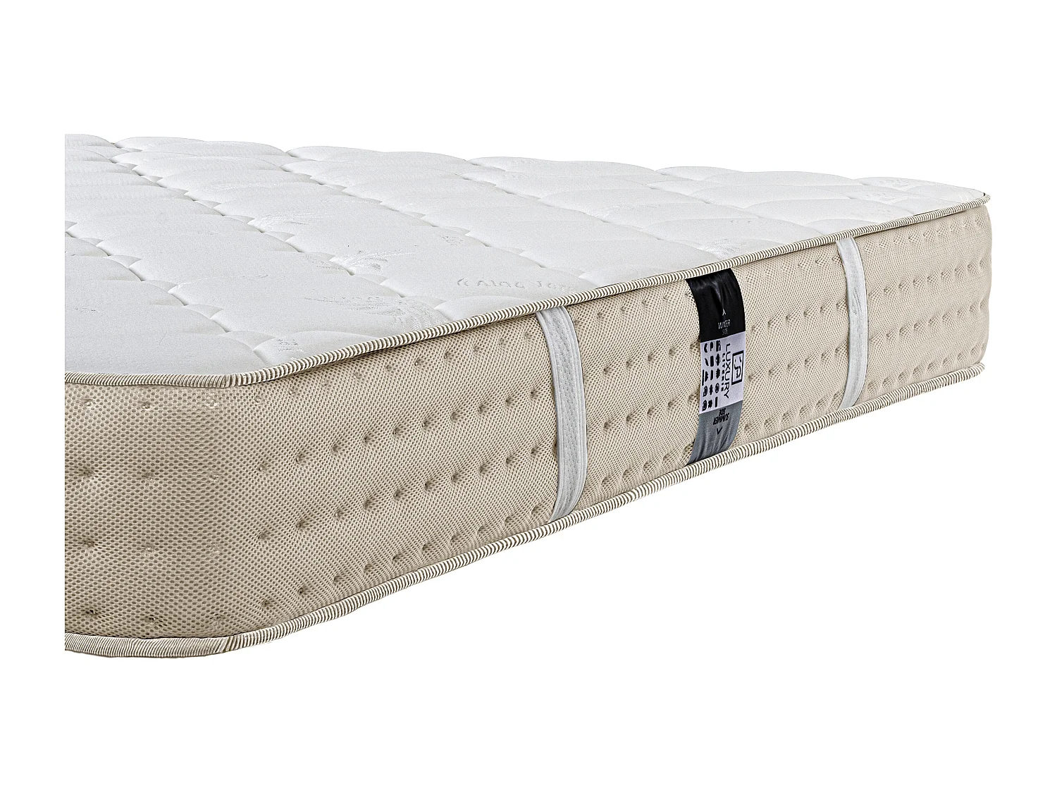 Matelas Zen Sable, 20 cm, mousse haute densité, ferme, indépendance du couchage, réversible