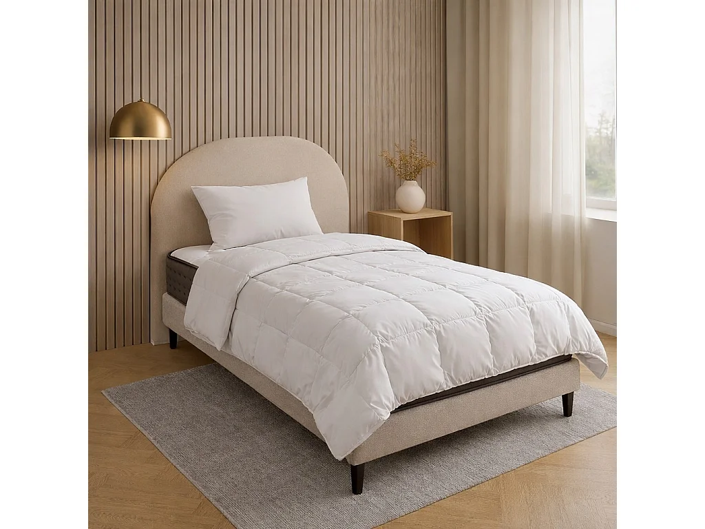 Matelas Zen, 20 cm, mousse haute densité, ferme, réversible + oreiller(s) + couette