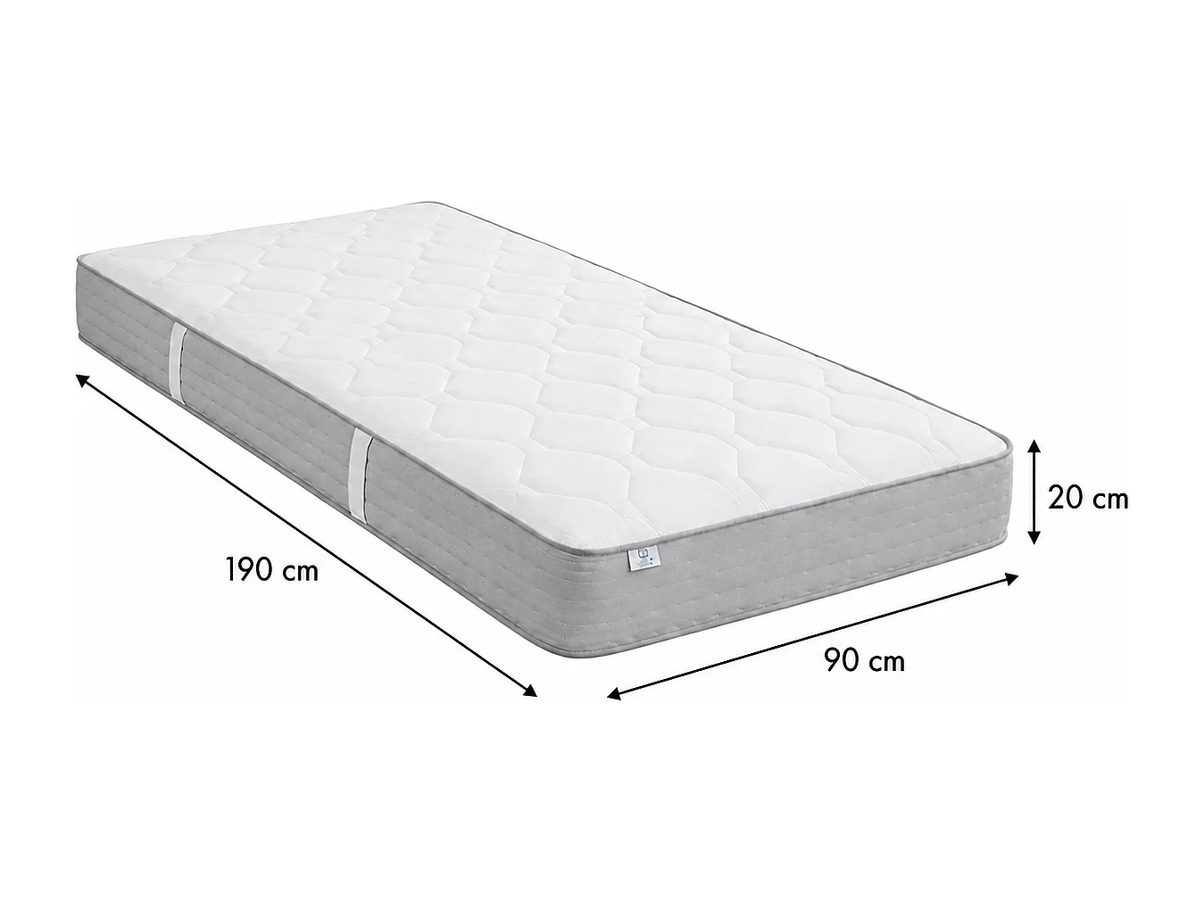 Matelas Zen, 20 cm, mousse haute densité, ferme, réversible + oreiller(s) + couette