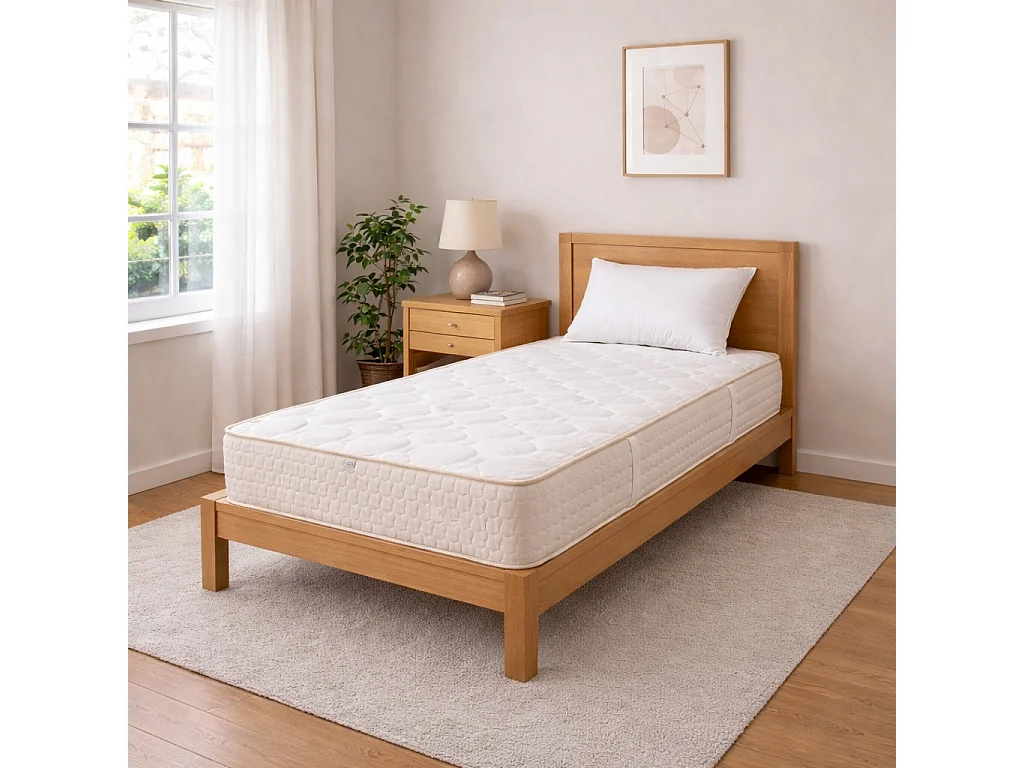 Matelas Sublime, 20 cm, mousse haute densité, ferme, réversible + oreiller(s)
