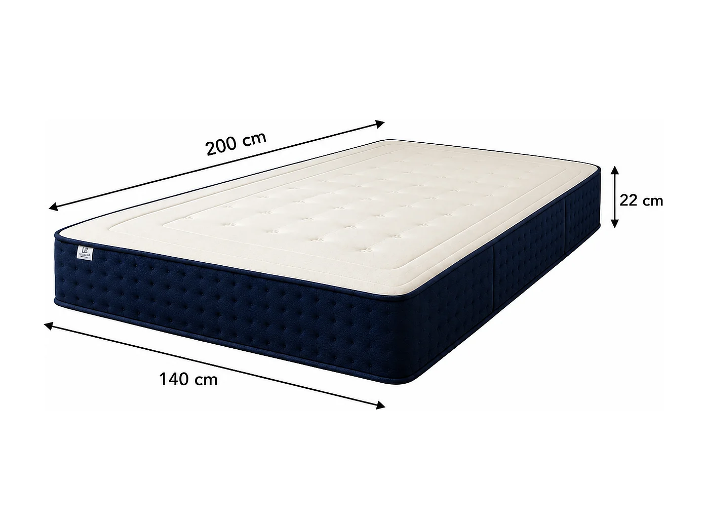 Matelas Nuage, 22 cm, mousse haute densité, mi-ferme, réversible + oreiller(s) + couette