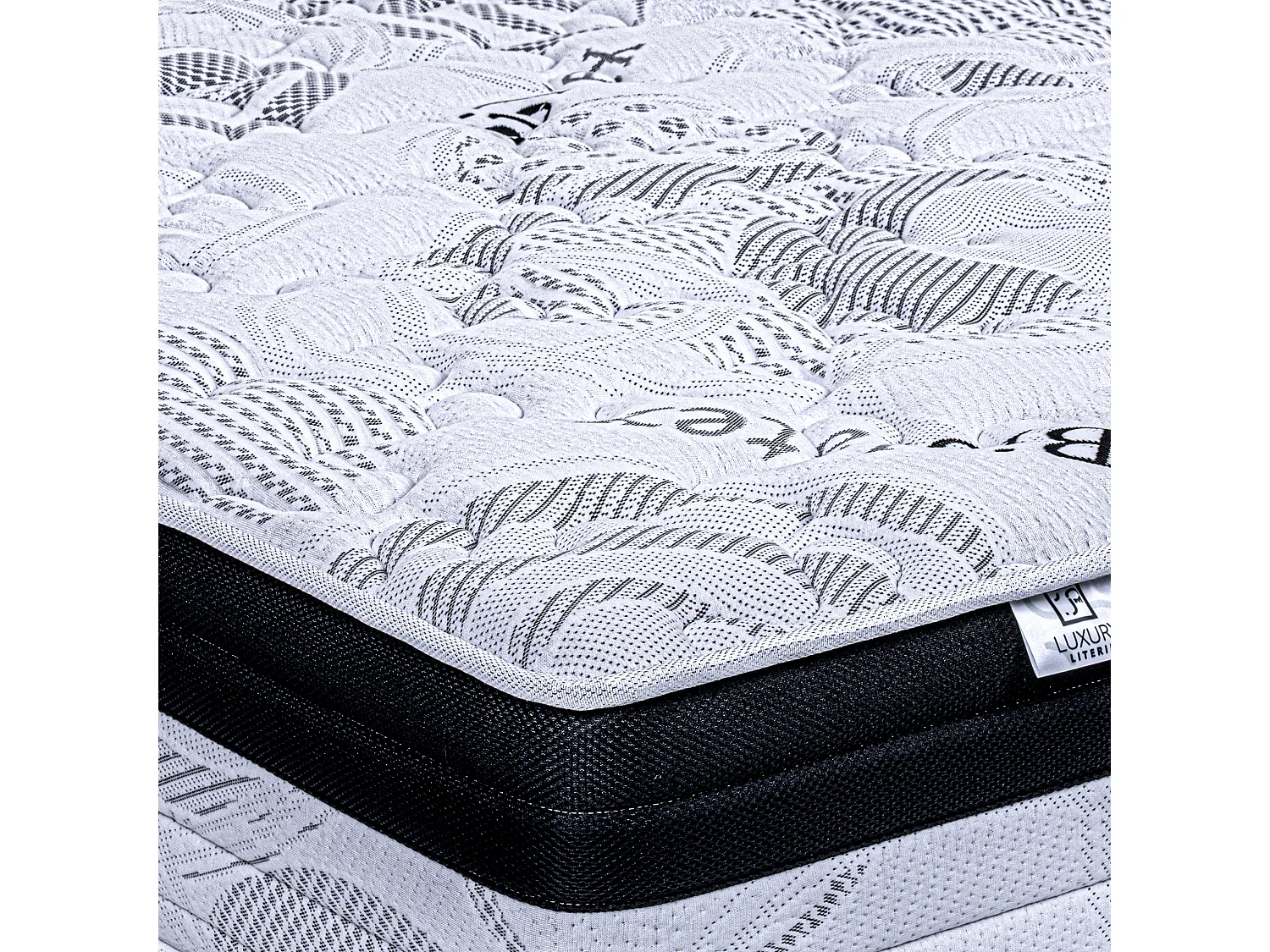 Matelas Sleeplux, 24cm, latex, mousse haute densité, ferme, indépendance du couchage, réversible