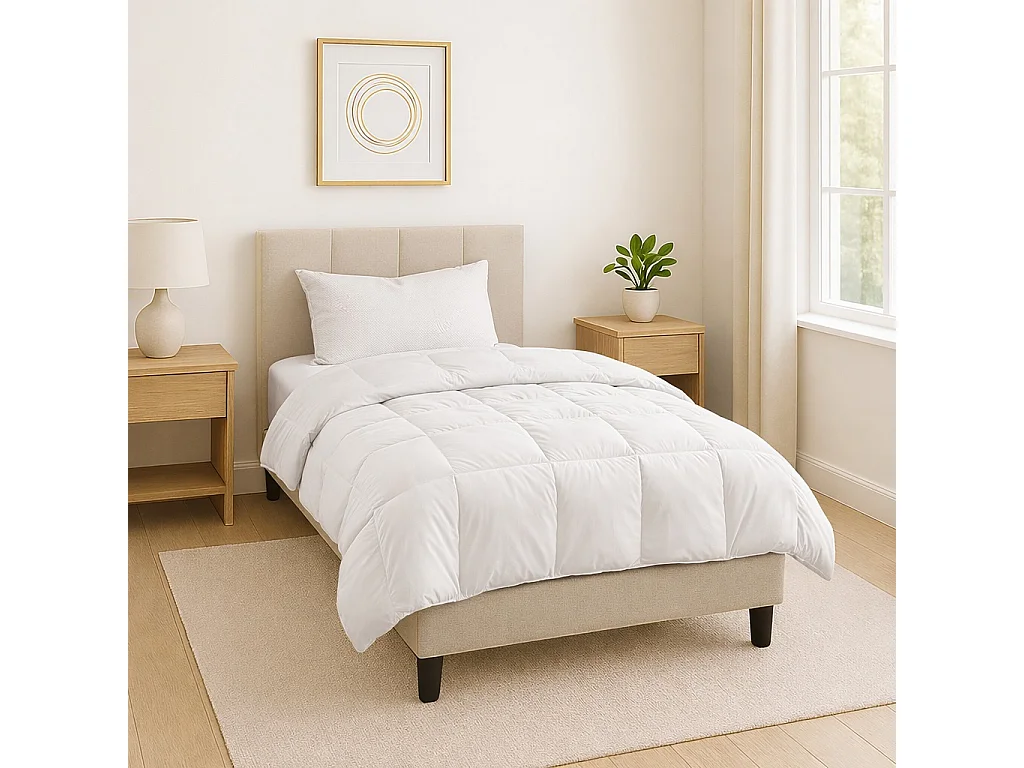 Matelas ViscoPlus, 26 cm, mousse haute densité, ferme, réversible + oreiller(s) + couette