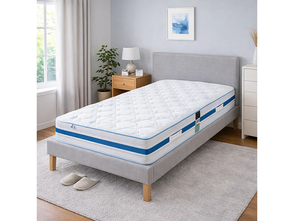 Matelas Rêverie Ciel, 30cm, mousse haute densité, indépendance du couchage, réversible