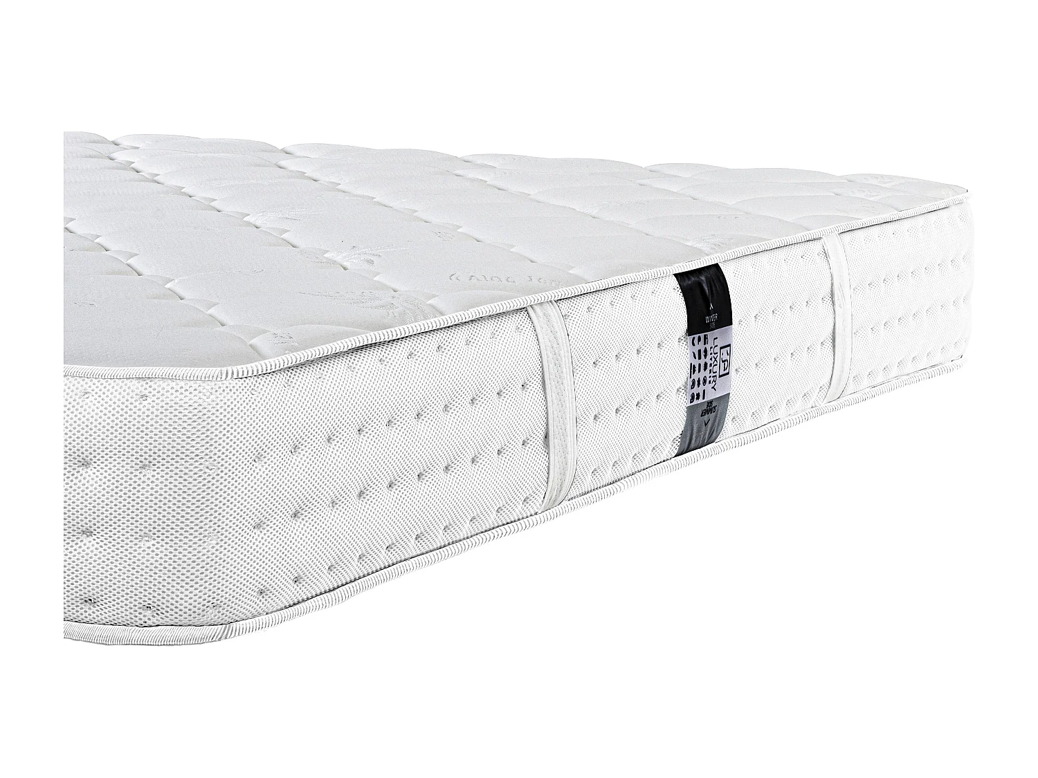 Matelas Zen Neige, 20 cm, mousse haute densité, ferme, indépendance du couchage, réversible