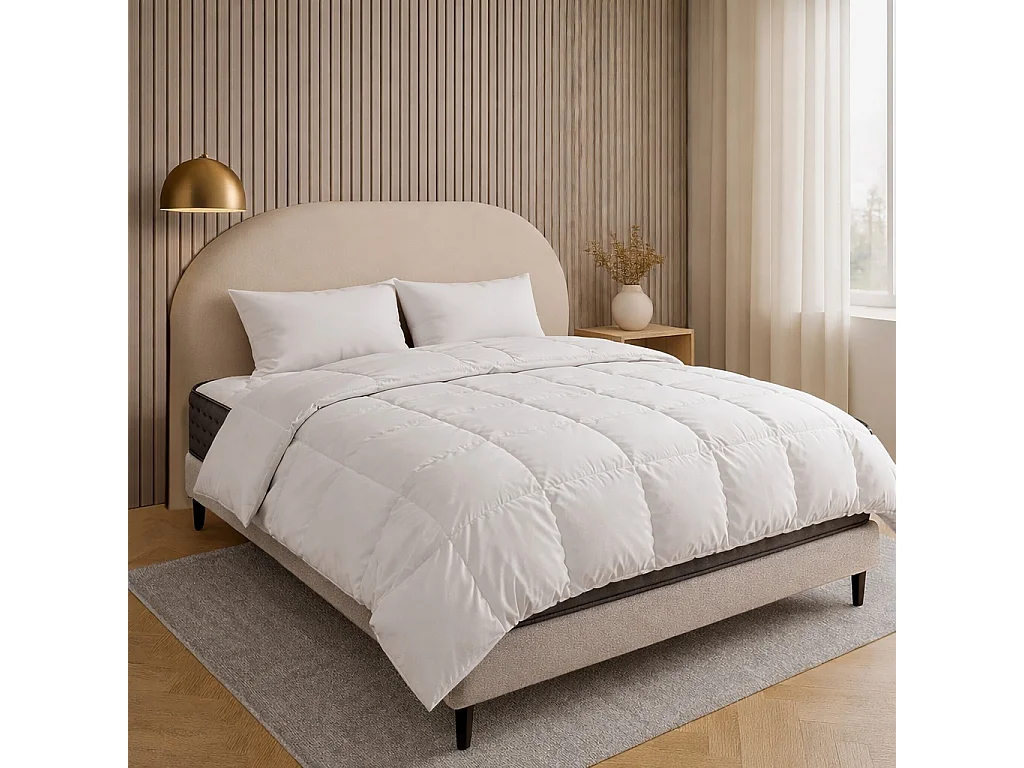 Matelas Zen, 20 cm, mousse haute densité, ferme, réversible + oreiller(s) + couette