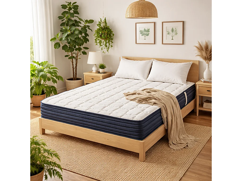 Matelas BestConfort, 20cm, mousse haute densité, indépendance du couchage, réversible