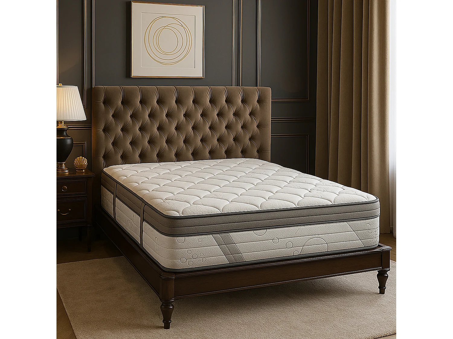 Matelas Timeless, 26cm, mousse haute densité, ferme, indépendance du couchage, réversible