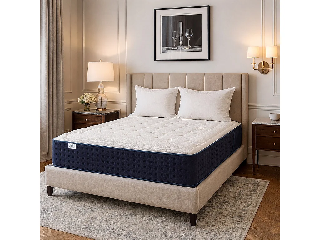 Matelas Nuage, 22 cm, mousse haute densité, mi-ferme, réversible + oreiller(s)