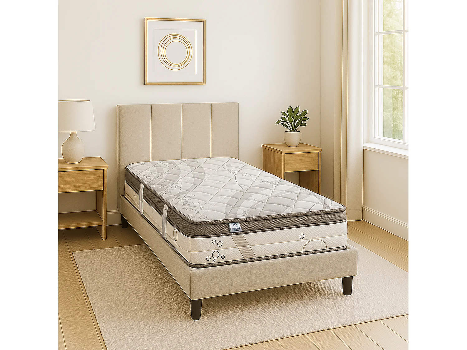 Matelas ViscoPlus, 26cm, mousse haute densité, ferme, indépendance du couchage, réversible