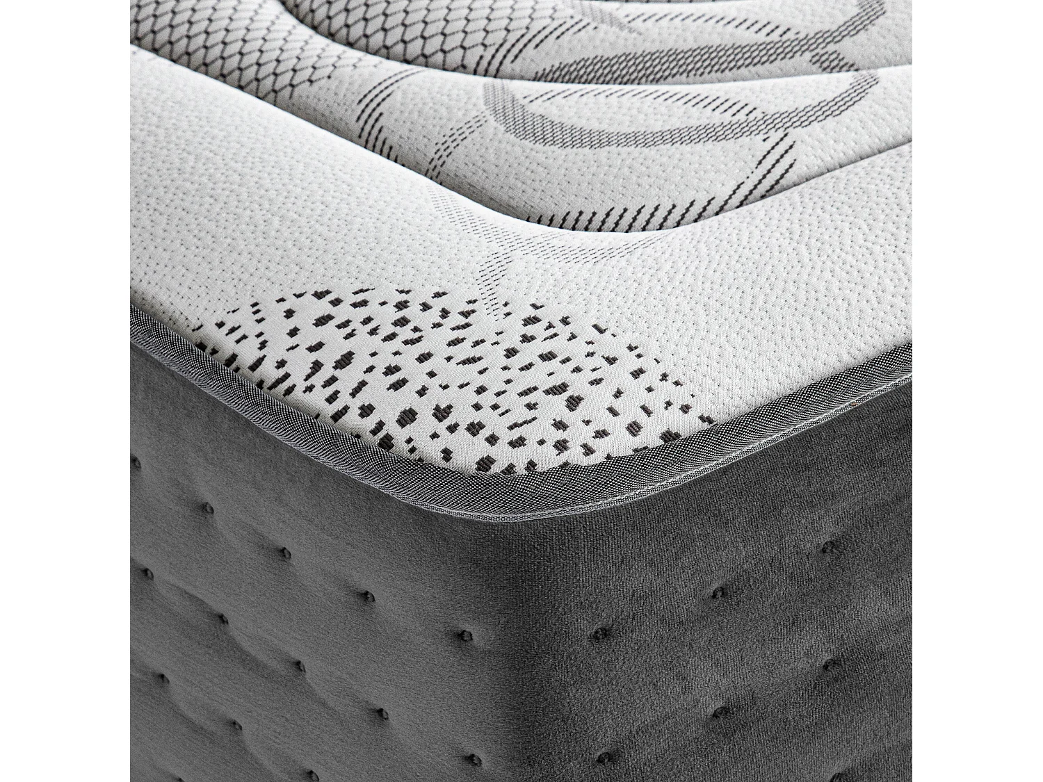 Matelas BestPrime, 26cm, ressorts ensachés, mousse haute densité, indépendance du couchage, réversible