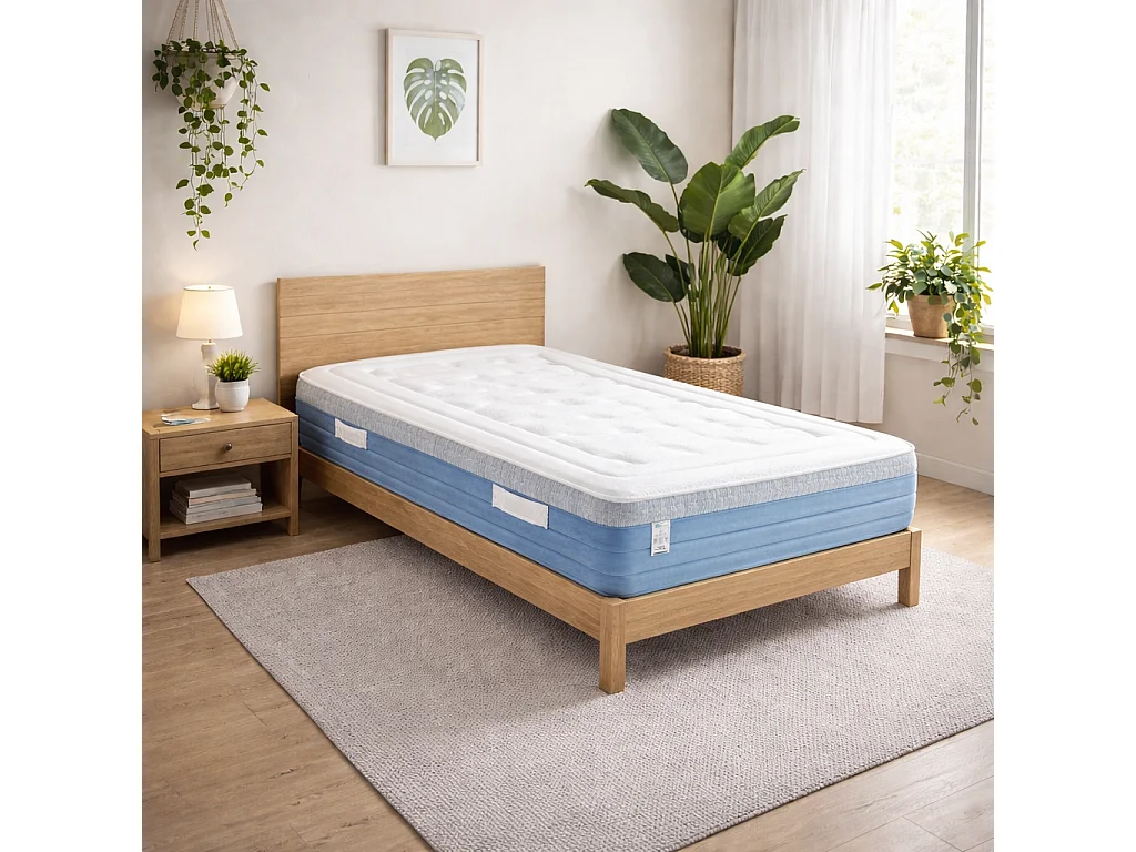 Matelas BestRoyal, 27cm, ressorts ensachés, mousse haute densité, indépendance du couchage