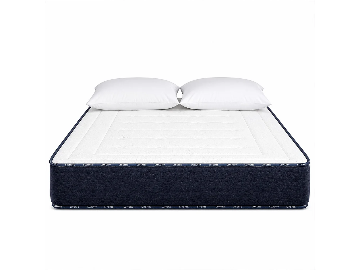 Matelas Nuage, 22 cm, mousse haute densité, mi-ferme, réversible + oreiller(s)