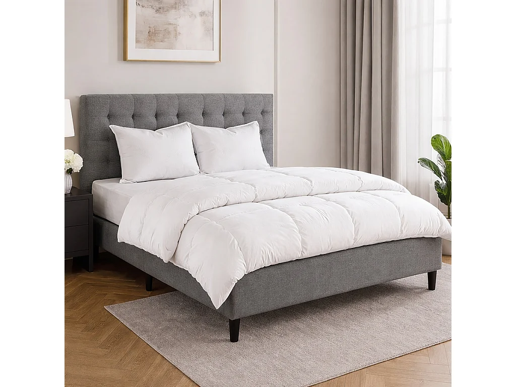 Matelas Patriote, 30cm, Ressorts Ensachés, Indépendance du Couchage, Soutien ferme + oreiller(s) + couette