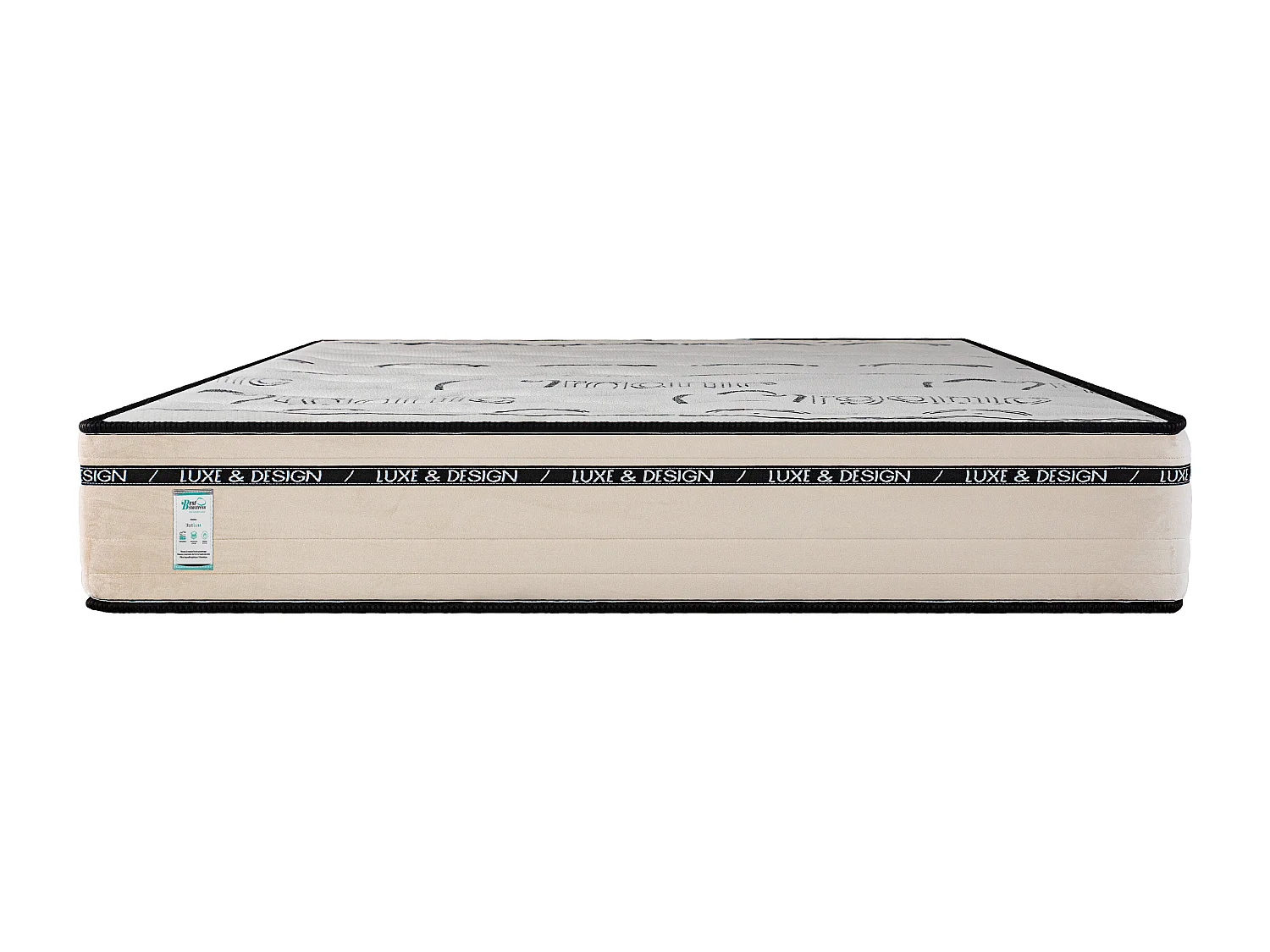 Matelas BestLuxe, 24cm, mousse haute densité, indépendance du couchage, réversible