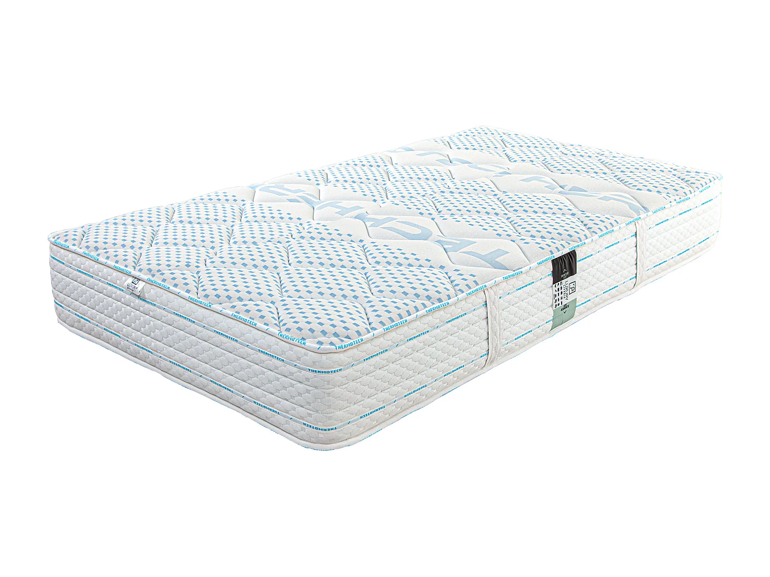 Matelas Thermotec, 22 cm, mousse haute densité, ferme, réversible + oreiller(s)