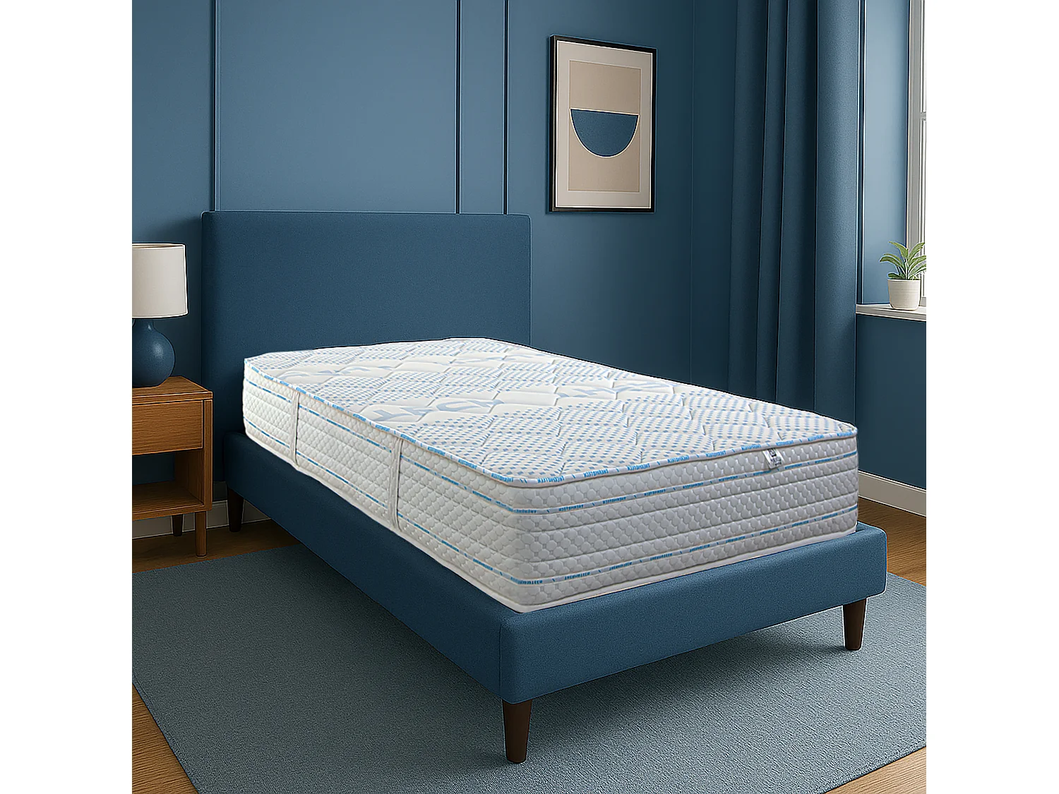 Matelas Royal Dream, 22cm, mousse haute densité, ferme, indépendance du couchage, réversible