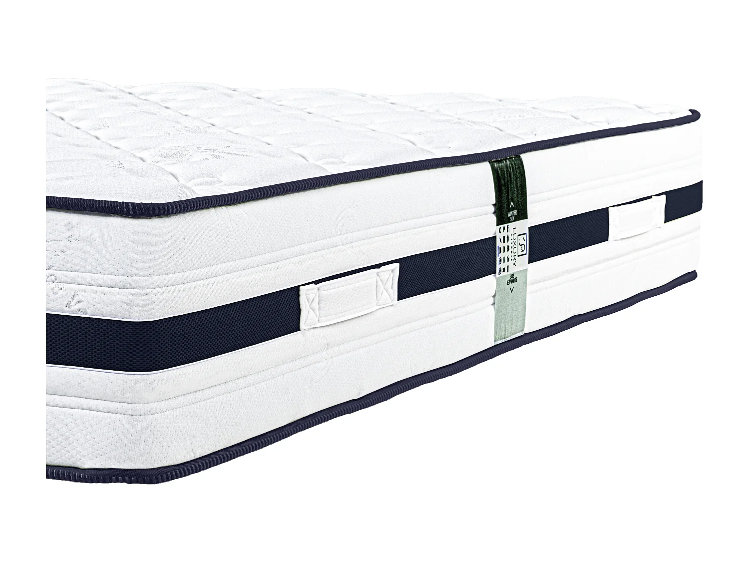 Matelas Rêverie Azur, 30cm, mousse haute densité, indépendance du couchage, réversible