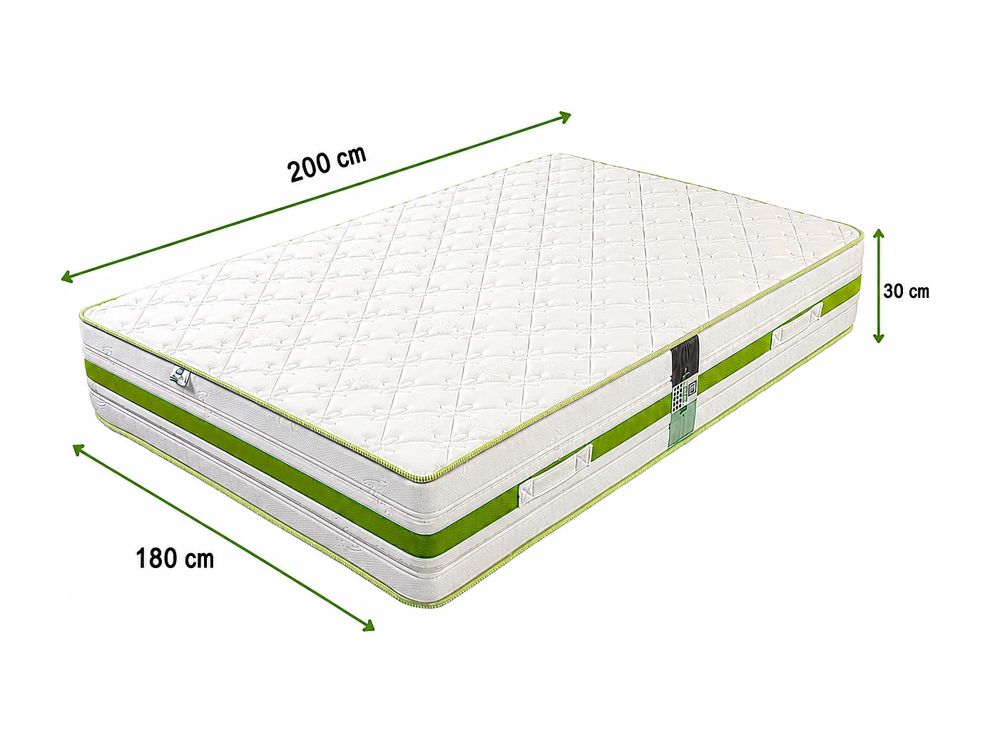 Matelas Rêverie, 30 cm, mousse haute densité, ferme, réversible + oreiller(s) + couette