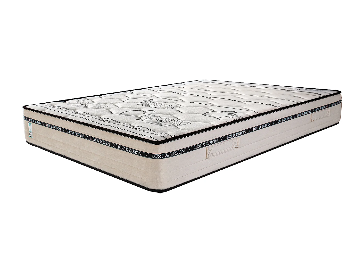 Matelas BestLuxe, 24cm, mousse haute densité, indépendance du couchage, réversible