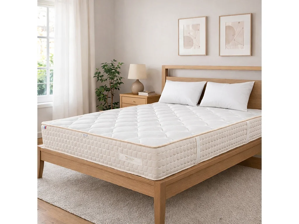 Matelas Sublime, 20 cm, mousse haute densité, ferme, réversible + oreiller(s)