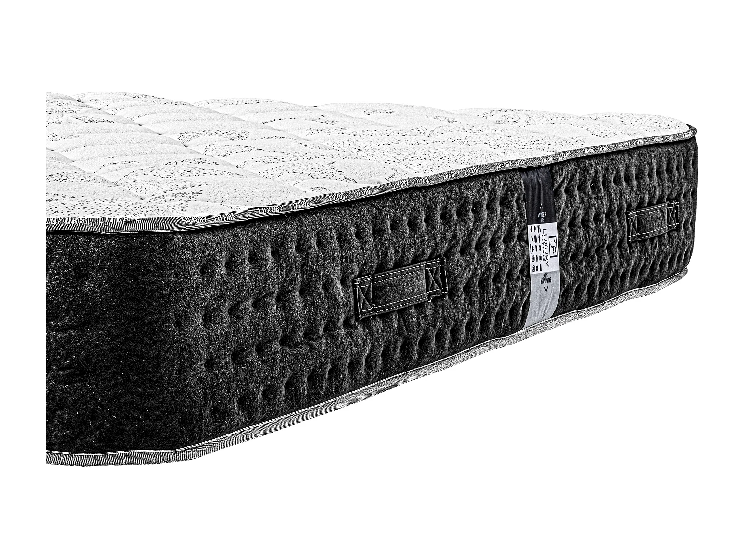 Matelas Sérénité, 27cm, Ressorts Ensachés, Mousse Haute Densité, ergonomique, Soutien très ferme + oreiller(s)