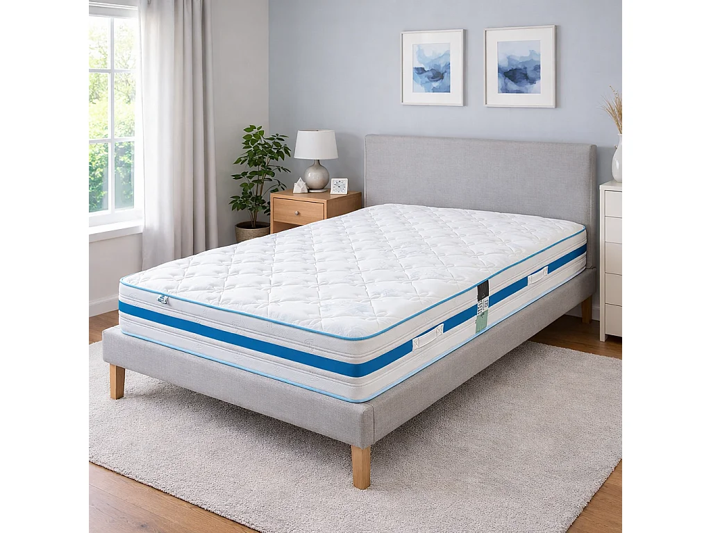 Matelas Rêverie Ciel, 30cm, mousse haute densité, indépendance du couchage, réversible