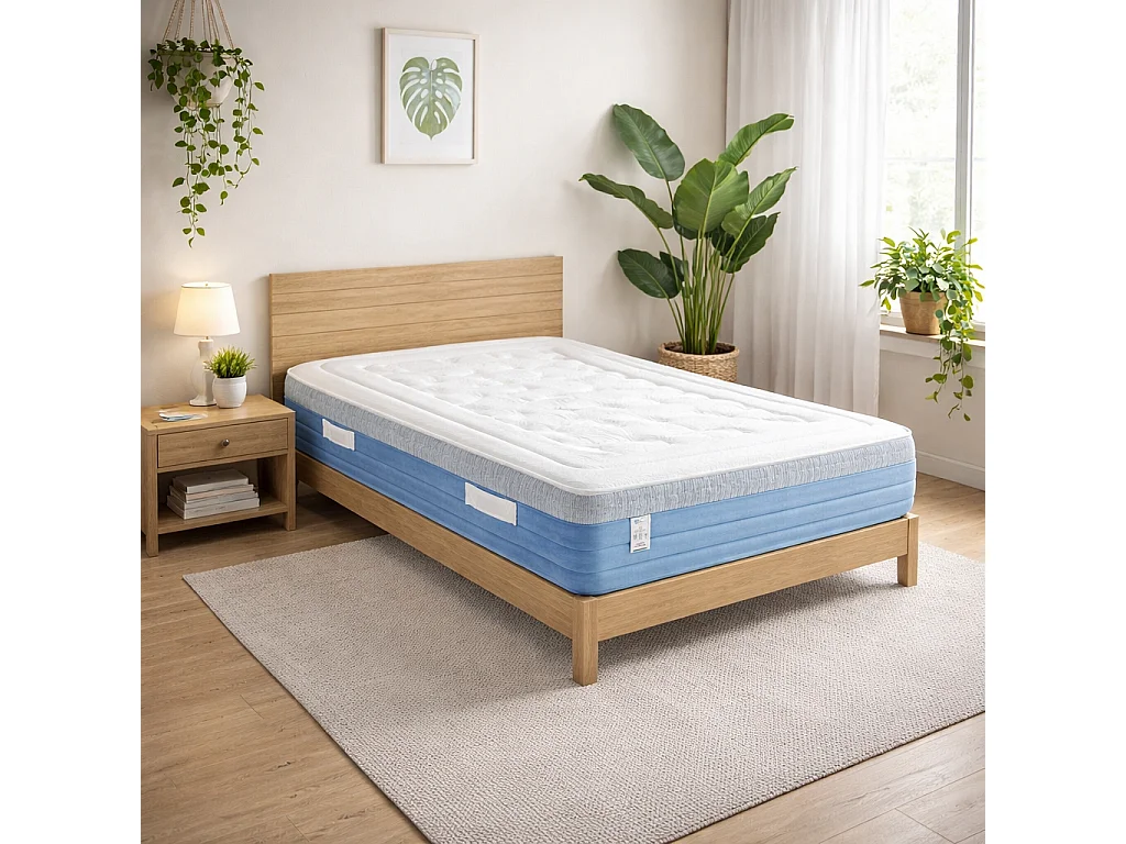 Matelas BestRoyal, 27cm, ressorts ensachés, mousse haute densité, indépendance du couchage