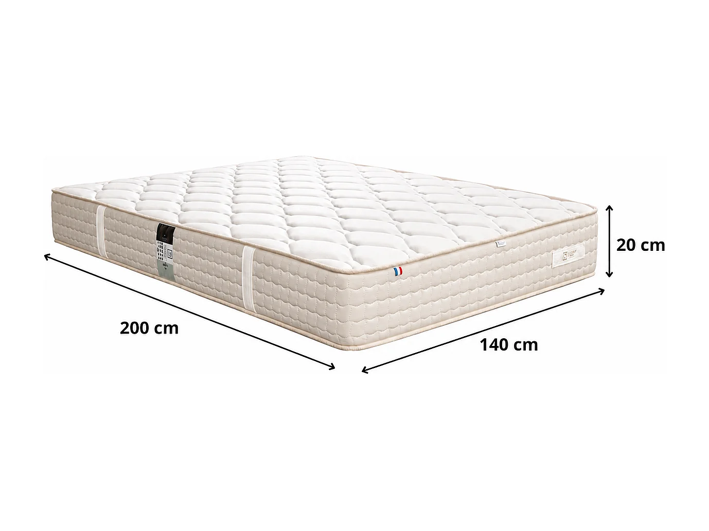 Matelas Sublime, 20 cm, mousse haute densité, ferme, réversible + oreiller(s)