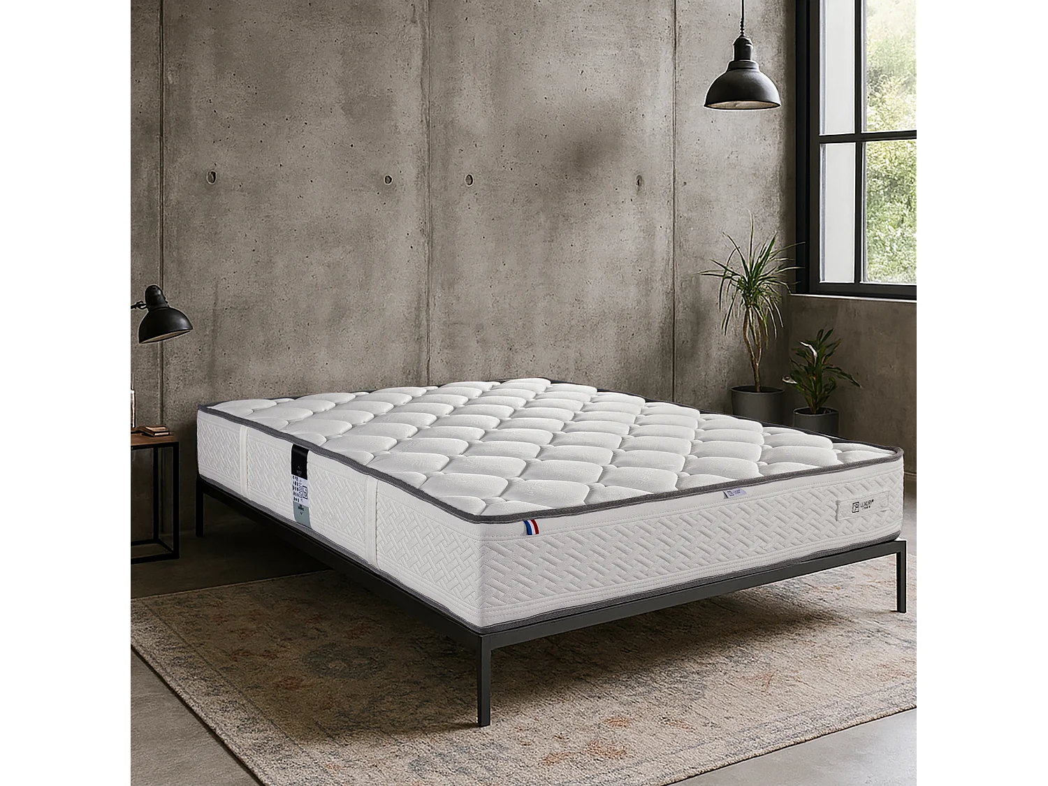 Matelas Iris, 20cm, mousse haute densité, indépendance du couchage, réversible