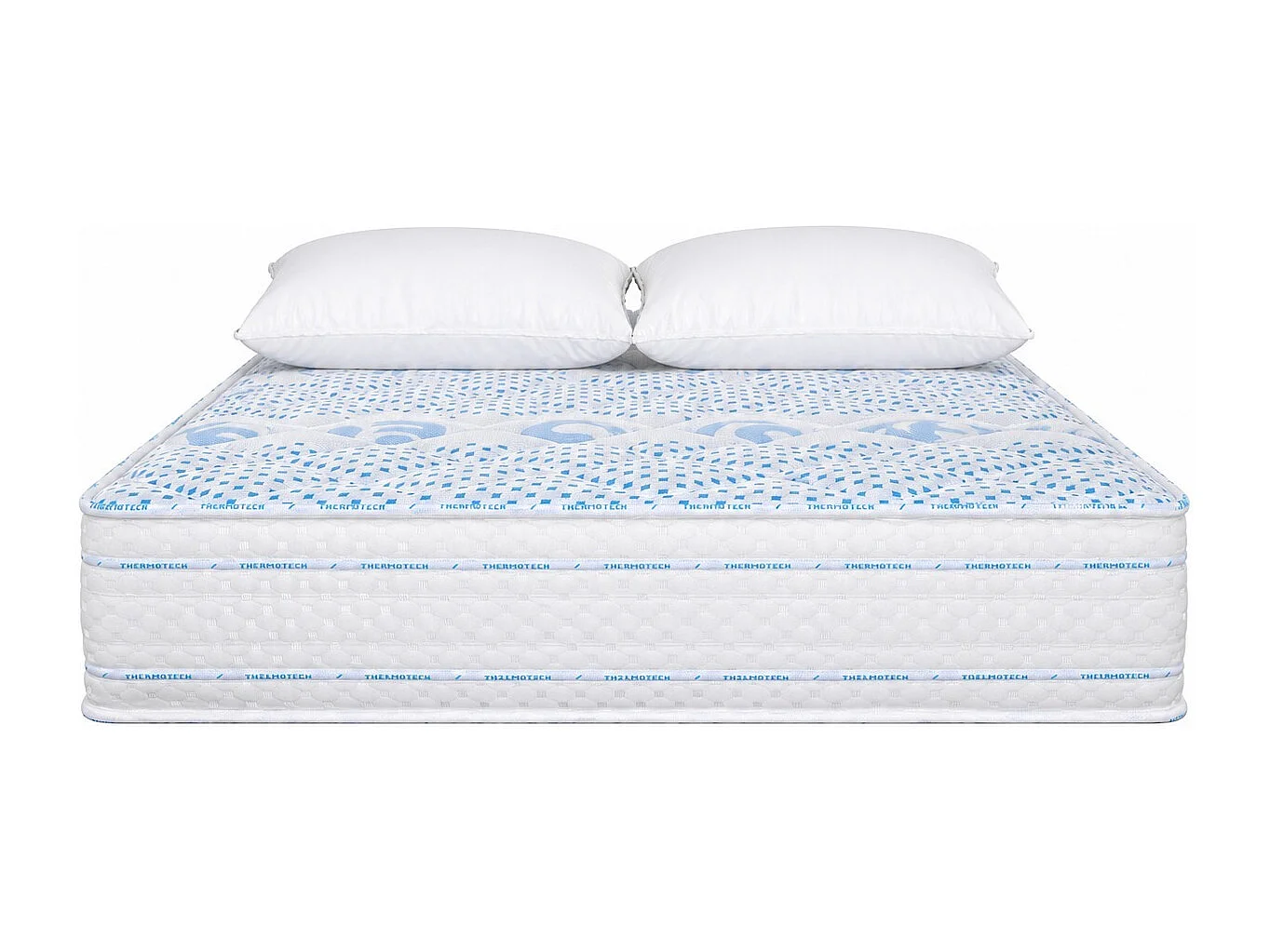 Matelas Thermotec, 22 cm, mousse haute densité, ferme, réversible + oreiller(s)