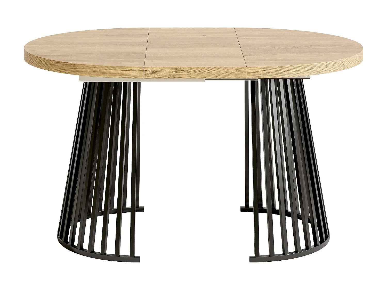 Table à manger extensible - 100/138/176 x 100 x 76 cm - pour 4 à 8 personnes - style minimaliste - MDF - naturel