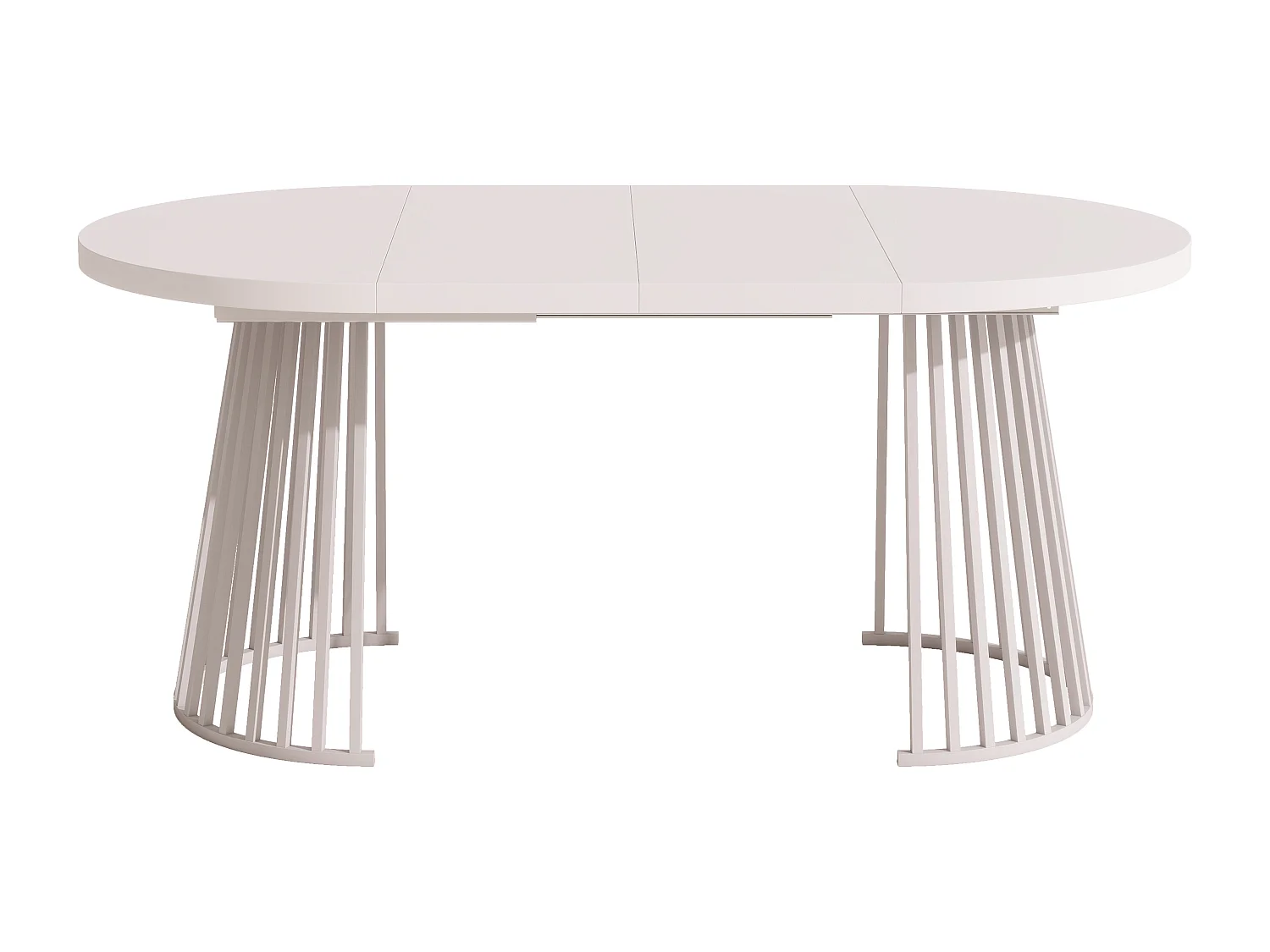 Table à manger extensible - 100/138/176 x 100 x 76 cm - pour 4 à 8 personnes - style minimaliste - MDF - beige
