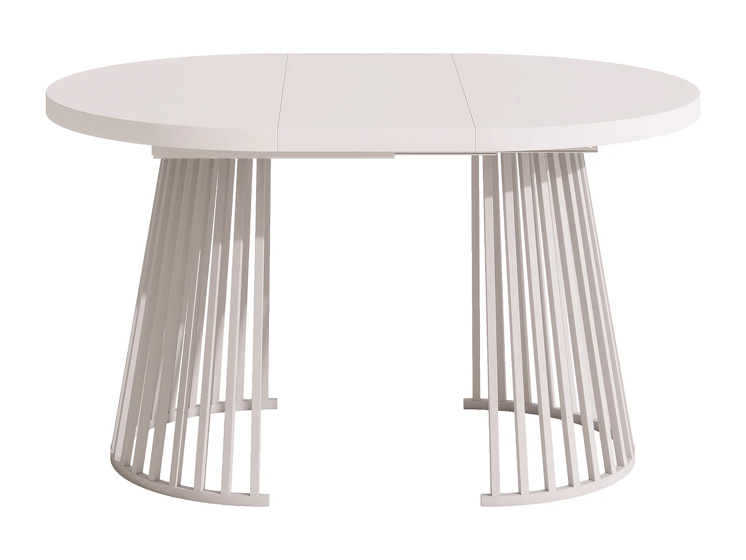 Table à manger extensible - 100/138/176 x 100 x 76 cm - pour 4 à 8 personnes - style minimaliste - MDF - beige
